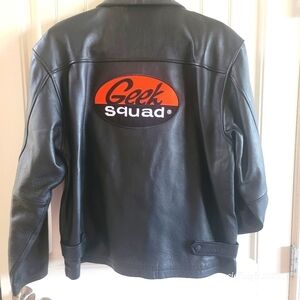 Geek Squad leather jacket